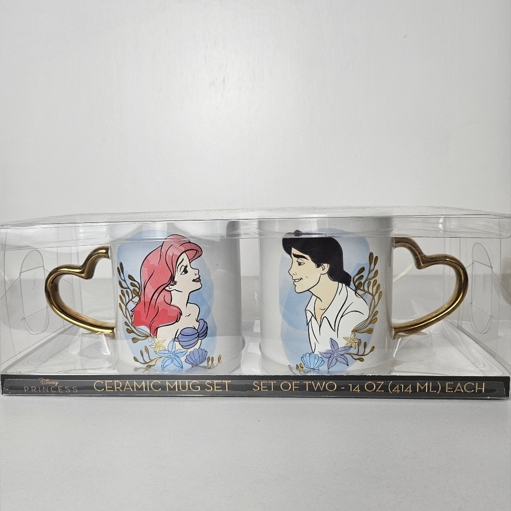 The Little mermaid mug set Ariel And Eric Mugs